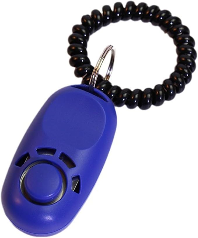 Dogs Training Clickers with Stretch Wrist Rope Durablity Compacted Size Easily to Use for Cats Dogs Bird Training, Blue