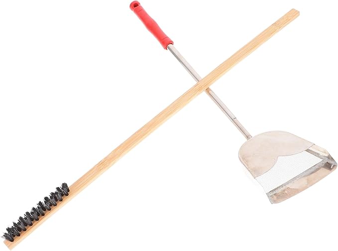 balacoo 2pcs Multi-Purpose Bird Cage Cleaning Tools Brush Shovel Set for Parrot Bird Guinea Cages Garden Cleaning Shovel