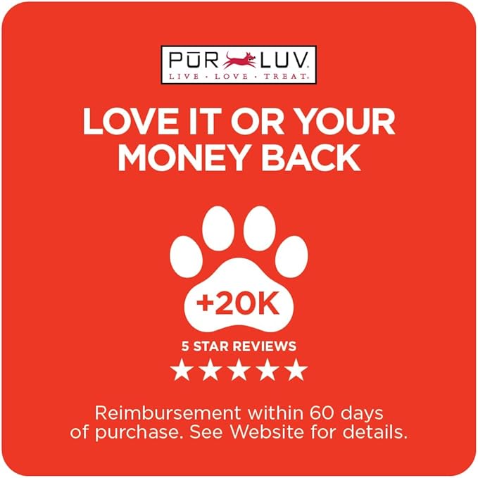 Pur Luv Dog Treats, K9 Kraves Rawhide Free Bone Dog Treat, Chicken Flavor, Made with Real Chicken, 20 Count, Healthy, Easily Digestible, Long-Lasting, High Protein, Satisfies Dog's Urge to Chew