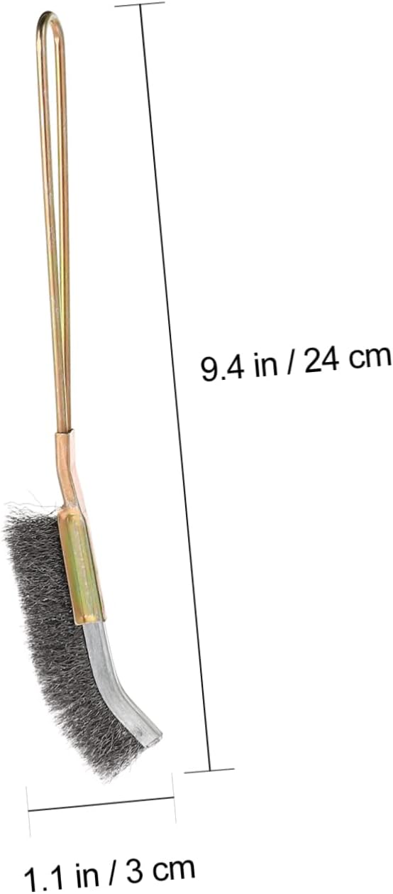 ORFOFE 2pcs Handle Bird Cage Cleaning Brush Copper Wire Pet Supplies for Parrot and Birds Easy to Lightweight Design