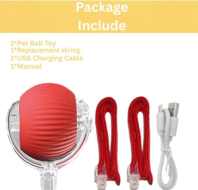 Interactive Cat Toy Ball – Automatic Self-Moving, Motion-Activated, USB-Rechargeable, Quiet LED Chase Modes, Indoor Exercise & Enrichment for Bored Cats & Kittens