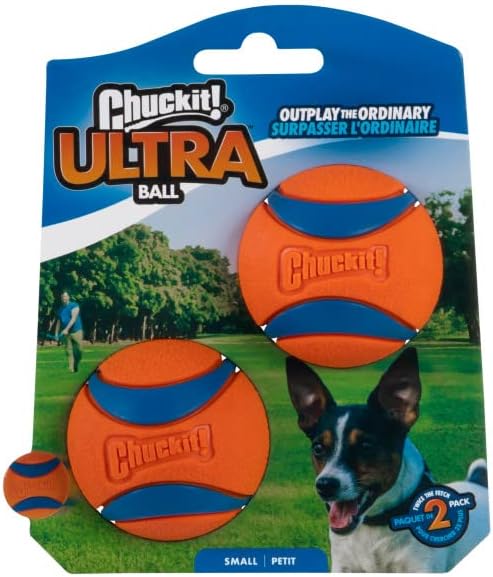 Chuckit! Ultra Ball Dog Toy, Balls for Dogs to Fetch, Durable Rubber, Small 2-inch, Pack of 24