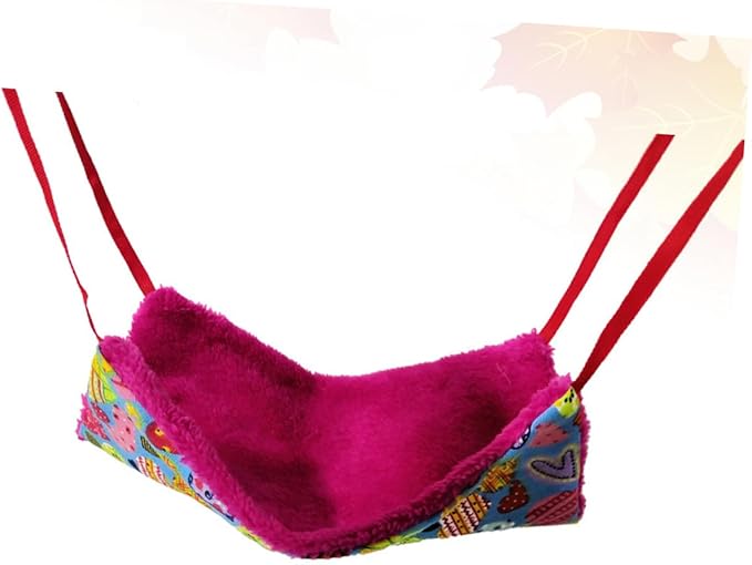 HANABASS Pet Warm Hammock Hanging Bed Small Animal Winter Nest Soft Heart-Shaped Hammock for Hamsters and Birds Cage Accessories