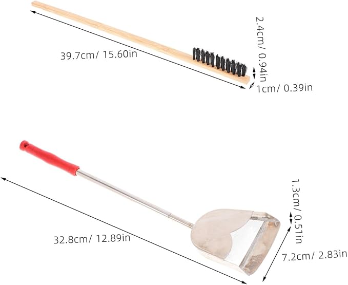 Hemoton 2-Piece Bird Cage Cleaning Brush Set Bird Feeder Brush and Droppings Cleaner for Small PET Cages Easy to Use Cleaning Tools
