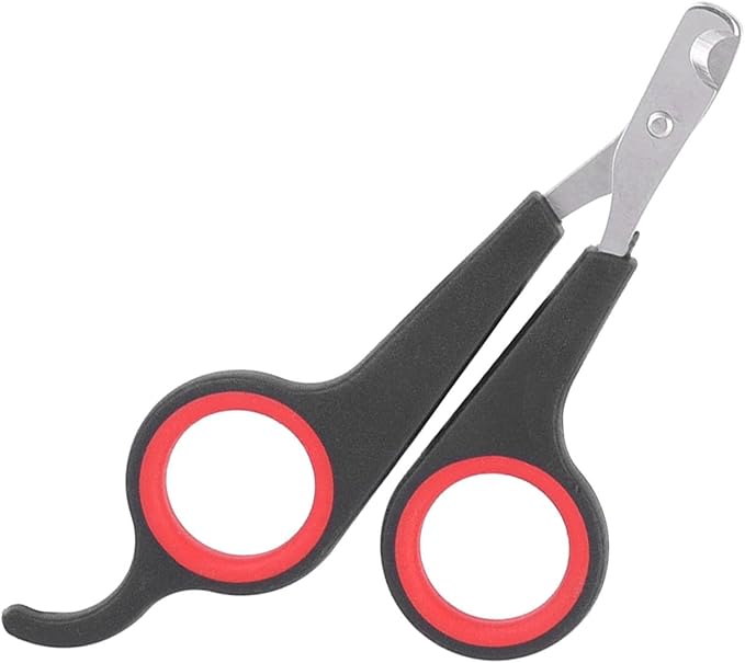 Zerodis Bird Nail Clipper, Stainless Steel Pet Grooming Tool for Small Animals with Non Slip Handle, 11.7cm Bird Cage Accessory