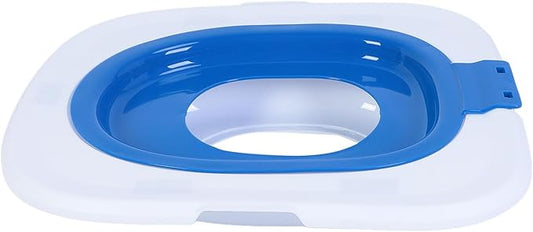 Sorandy Cat Toilet Training Kit, Reusable Pet Toilet Trainer, Detachable Cat Litter Box with Hygienic Design, Ideal for Cats & Pet Training (Blue)
