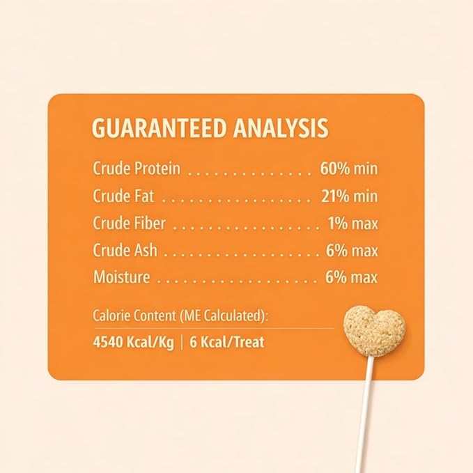 Freeze Dried Cat Treats Chicken Lollipops 3 Pops - High Protein Lickable Chicken Treats on Stick for Training Bonding - Cat Snacks No Artificial Flavors Preservatives for Kittens Cats All Ages