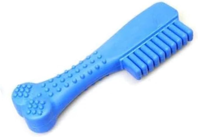 1x Pet Chew Toy Soft-Rubber Resistant Playing Chewing Rubber Chew Toy for Cat and Dog Comb Shaped (14cm)