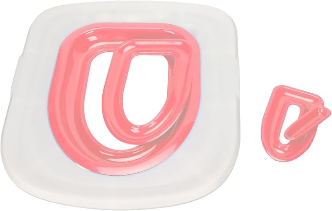 Cat Litter Toilet Cat Litter Training Kit, Universally Designed, Reusable, Ecofriendly Trainer, Includes Training Mat and User Manual. (White Tray, 1 Pink Inner Support)