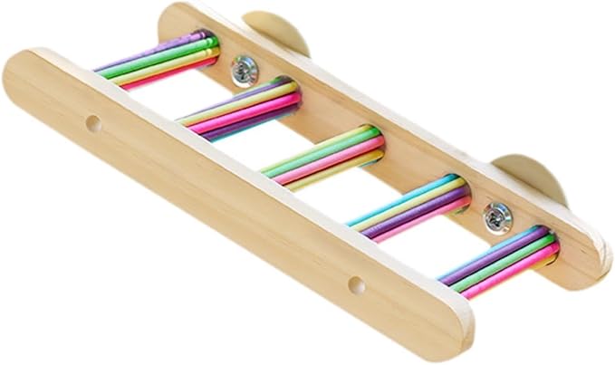 Bird Ladder Bridge Bird Cage Accessories Play Toy Funny Chewing Climbing Toy Interactive for Small Animal Finches Conures
