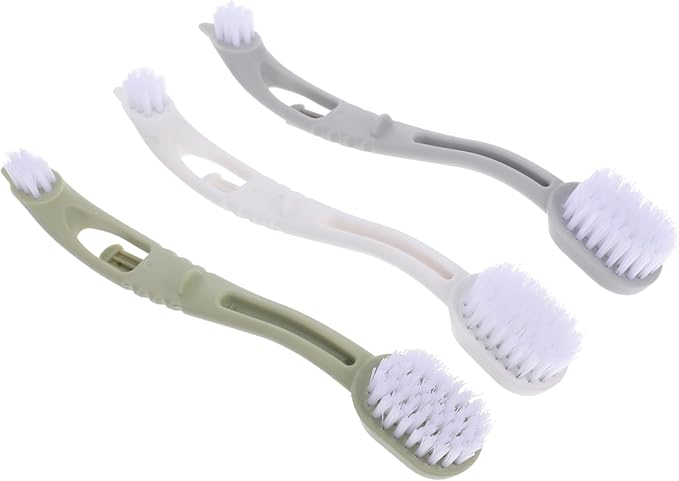 Happyyami 3pcs Bird Cage Cleaning Brush Soft Bristles for Gentle Cleaning Portable Small Tool for Birdcages and Pet Enclosures
