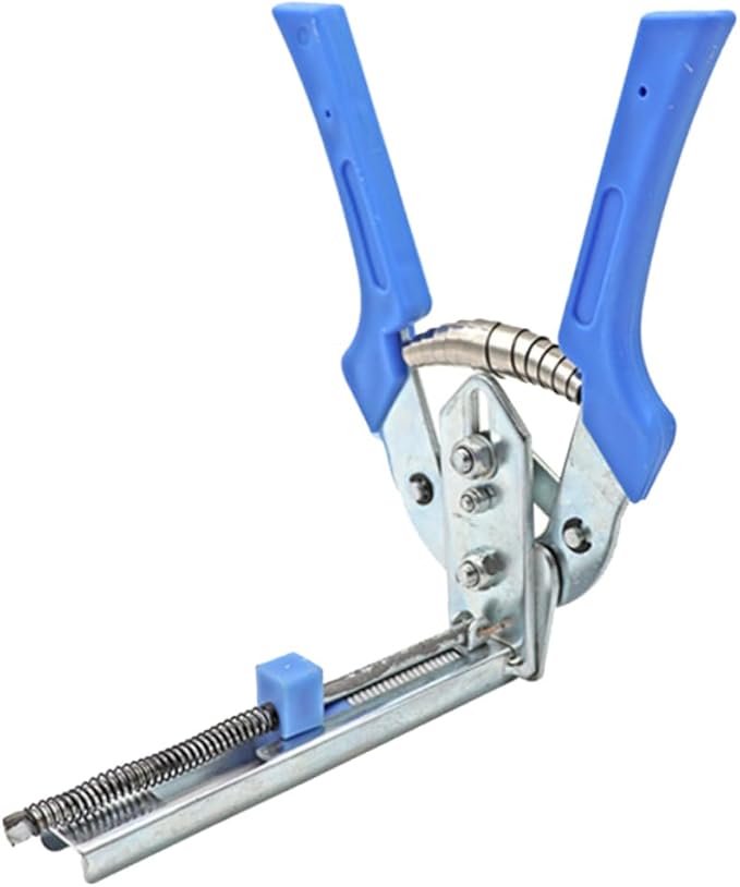 Pet Cage Fastening Clamp Pliers Manual Tool for Assembling Rabbit Bird and Quail Cages Blue Ergonomic Skid Handle for Comfortable Use