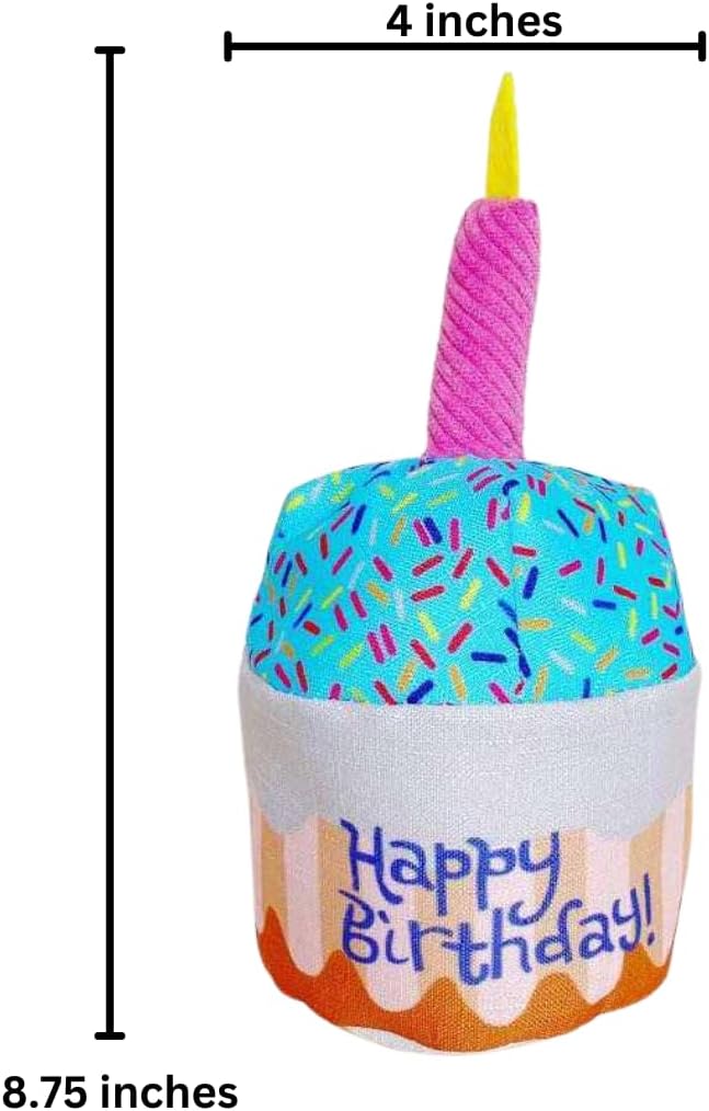 Pet Dog Birthday Cake Cupcake Plush Squeaker Toy Dog Cat Supplies Gifts Gift (Birthday Cake)