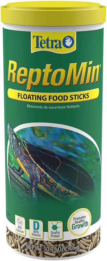 Tetra ReptoMin Floating Food Sticks, Soft Stick Food Formulated for Aquatic Turtles, 10.75 oz/305 g