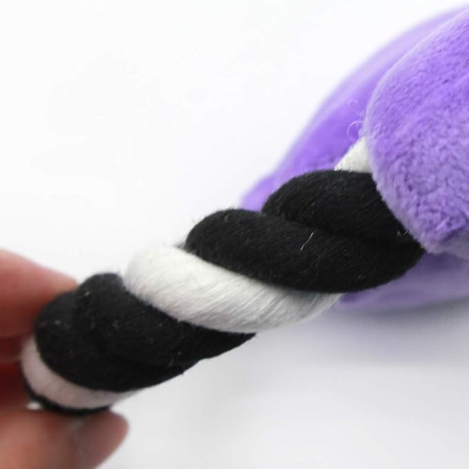Cotton Rope Plush Guitar Squeaky Bite Toy for Dog Cat
