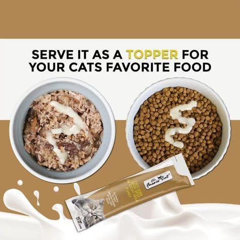Lickable Cat Treat Puree in Goat Milk 3 Chicken Flavors Treat Bundle (3 Four-Tube Packs, 12 Tubes Total, 0.5 Oz per Tube) Plus Shaynanigans Silicone Lid Lickable Cat Treat Puree Grain Free