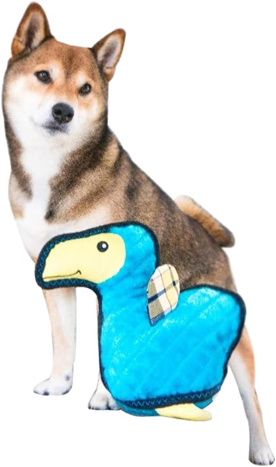 Zippy Paws - Z-Stitch Grunterz Durable Stuffed Squeaky Dog Toy - Dodo the Dodo Bird
