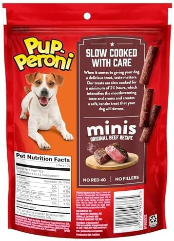 Pup-Peroni Minis Original Beef Recipe Dog Treats, 5.6 Oz. Bag, (Pack of 8)