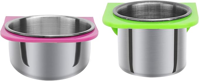 balacoo 1set Portable Parrot Food Cup Lightweight Feeder for Birds Multi-Functional Bowl for Eating Drinking for Parrots Pets Relief Tub