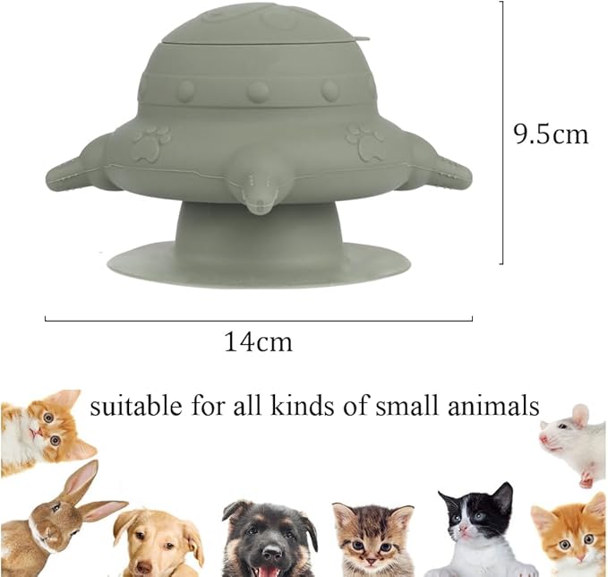Puppy Milk Feeders for Multiple Puppies Kitten Feeding Bowl with 4 Nipples Silicone Nursing Bottle 235ml Food Water Feeding Station for Small Pets