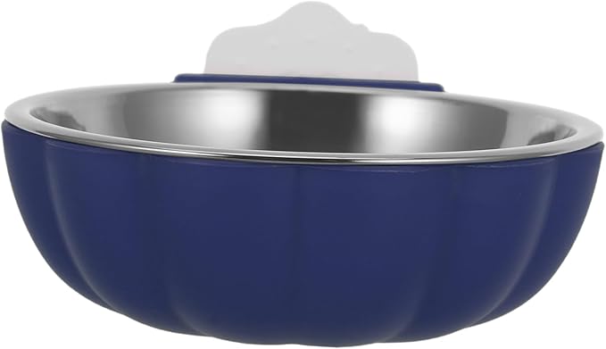 Stainless Steel Bird Feeding Bowls with Clamp Holder Parrot Food and Water Dish Easy to Clean Accessory for Bird Cages for Small Animals