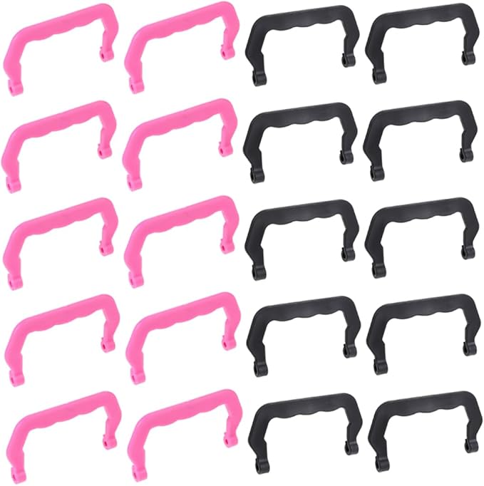 Levemolo 20pcs Portable Birdcage Handles Plastic Handles for Pet Cage Safe and Easy to Carry Suitable for Guinea Pigs Birds Hamsters