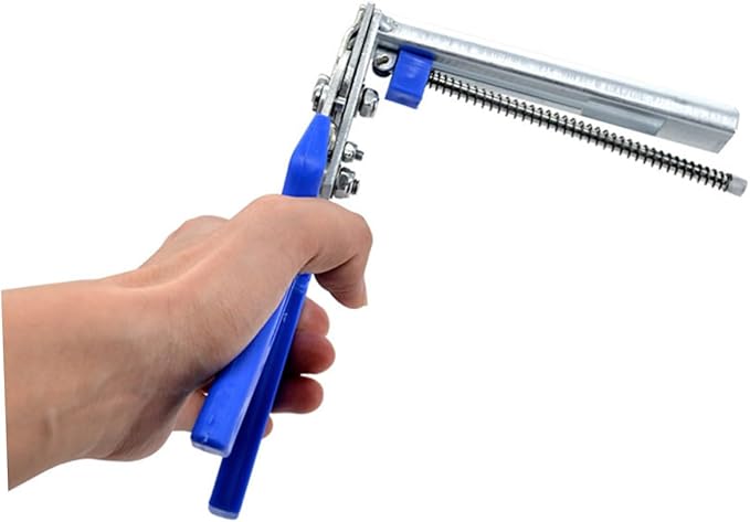 Pet Cage Fastening Clamp Pliers Manual Tool for Assembling Rabbit Bird and Quail Cages Blue Ergonomic Skid Handle for Comfortable Use