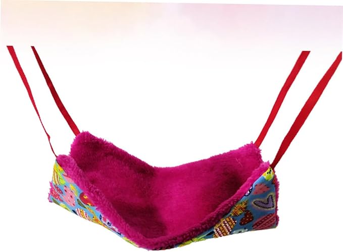 HANABASS Pet Warm Hammock Hanging Bed Small Animal Winter Nest Soft Heart-Shaped Hammock for Hamsters and Birds Cage Accessories