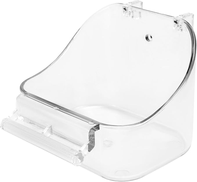 SUPVOX Bird Cage Food Box Parrot Bathtub Pet Feeding Basin Bird Feeder for Cage
