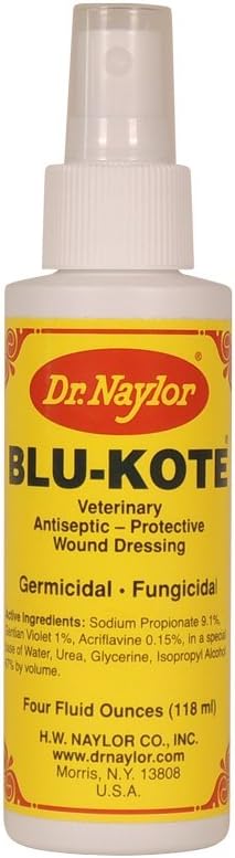 Dr. Naylor Blu-Kote Pump Spray (4 oz.) - Fast Drying Antiseptic Wound Dressing