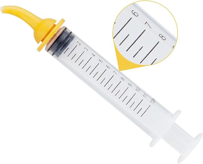 Pet Feeding Bottle and Syringe Set, Pet Nursing Bottle, Silicone Nipples, Feeder Kit for Small Animal, Newborn Puppies and Kittens, Rabbit, Squirrels (Yellow)
