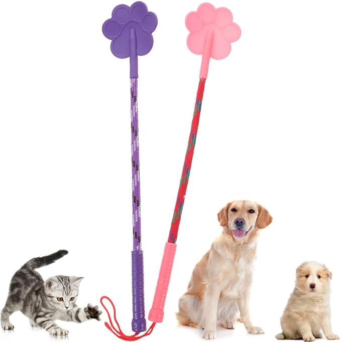 Toddmomy 2pcs Dog Training Tool Supplies Small Dog Toys Lure Stick for Dogs Targeting Stick Cat Training Clicker Toy Tools Pet Training Stick Dog Stuff Puppy Dog Trainer