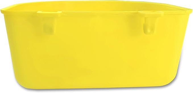 5pcs Cage Cups 25oz Feeder and Waterer Chicken Food Bowl, Hanging Rabbit Drinker Cup Yellow Bird Water Container with Hooks,Pet Feeding Dish for Small Animals