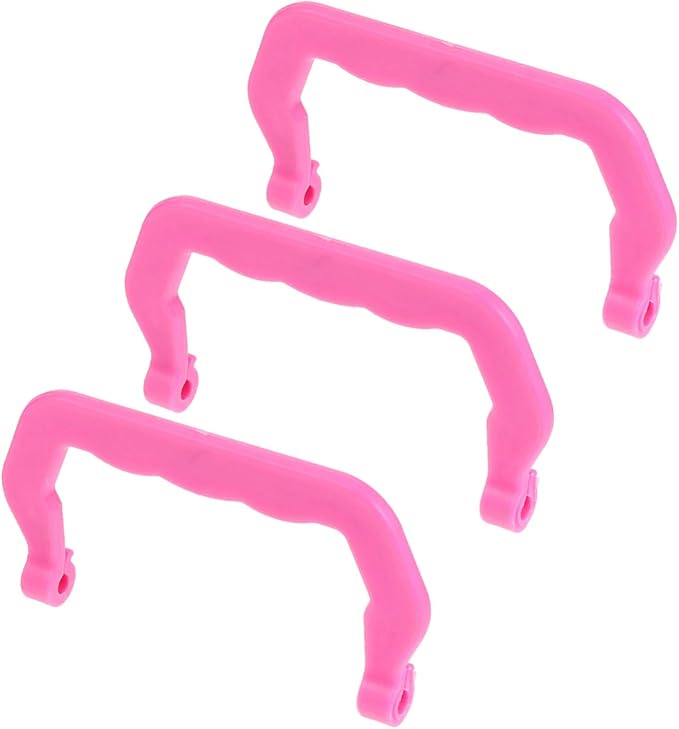 HANABASS 10pcs Plastic Bird Cage Handle Set Portable Detachable Durable Pet Cage Handles for Easy Carrying Replacement for Animal Safe and Practical Design Pink