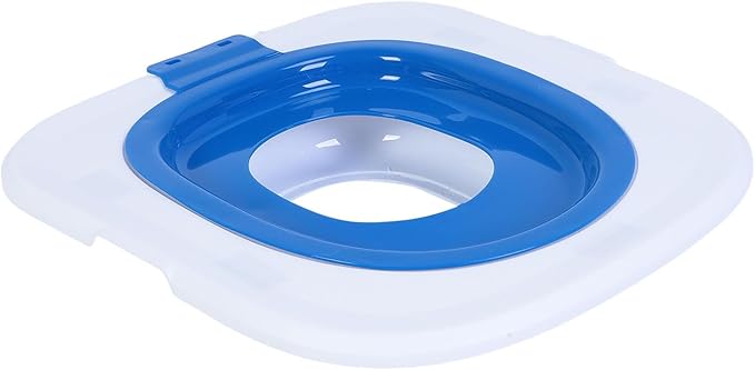 Mingzhe Cat Toilet Training Kit Reusable Pet Urinal Removable Toilet Trainer System for Home Pet Shop Made of ABS Material Size 37x40cm (Blue)