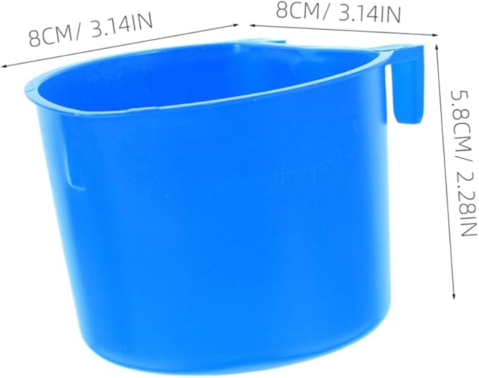BESPORTBLE 4pcs Pet Feeding Bowl Bird Cage Water Feeders Rabbit Water Feeder Cat and Dog Cage Bowls Hanging for Small Animals