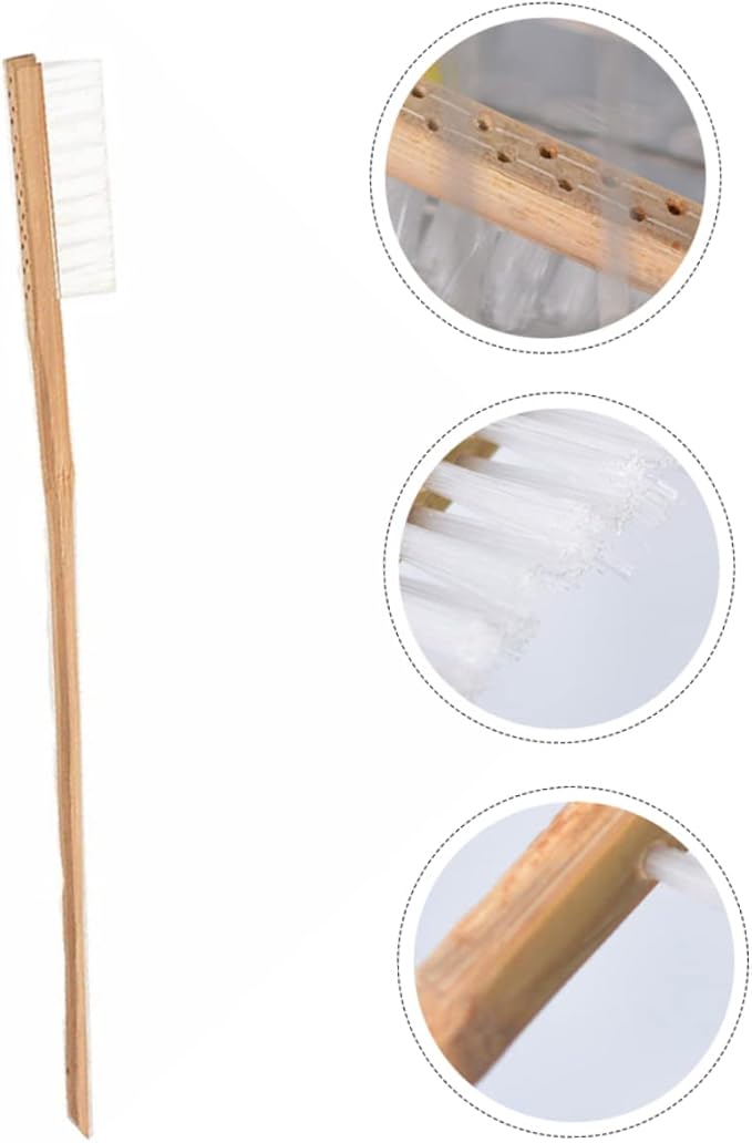 Mikikit 1pc Handle Bird Cage Cleaning Brush Bristle Tool for Effortless Bird Droppings Removal for Parrot Canary Finch Cages
