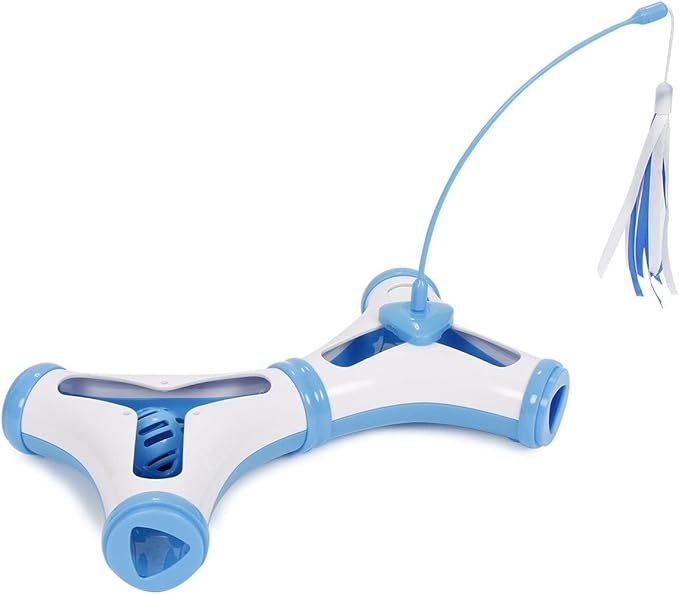 Pet Life ® Kitty-Tease Interactive Cognitive Training Puzzle Cat Toy Tunnel Teaser