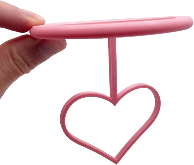 Floating Heart Betta Training Ring, Heart Active Betta Training Ring, Floating Feeder, Enrichment Toys for Aquarium Decor, Pink, 3.8in x 3.7in (Pink, Pack of 2)