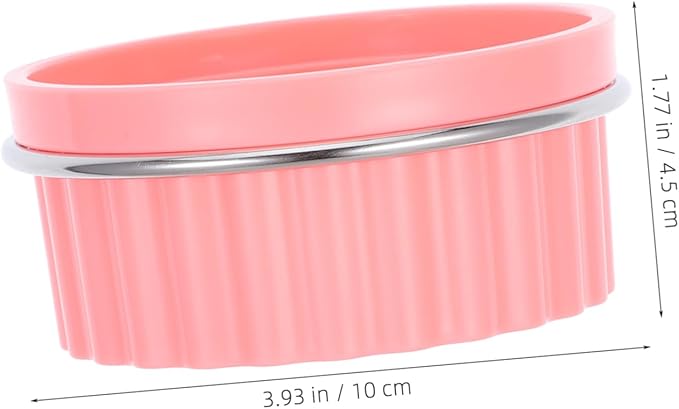 Toyvian Stainless Steel Parrot Food Bowl Hanging Feeder Dish for Small Pets Cats Dogs Birds Easy to Clean Nonslip Design Bird Cage Accessory