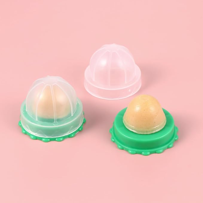 POPETPOP 2pcs Cat Snacks Candy Cat Treats Sugar Ball Catnip Candy - Cat Licking Sweet Ball Fish Gelatin Treats Lickable Candy, Healthy Care Kitten Energy Nutrition Solid Candy
