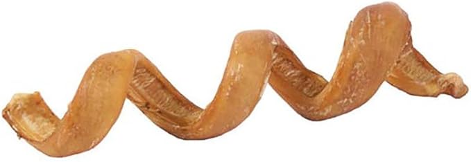 Pawstruck All-Natural 6" Bully Stick Springs for Dogs - Fun, Challenging, Rawhide-Free, 100% Beef, Single Ingredient Chew Bones - Fully Digestible, Low Odor - 3 Pack - Packaging May Vary
