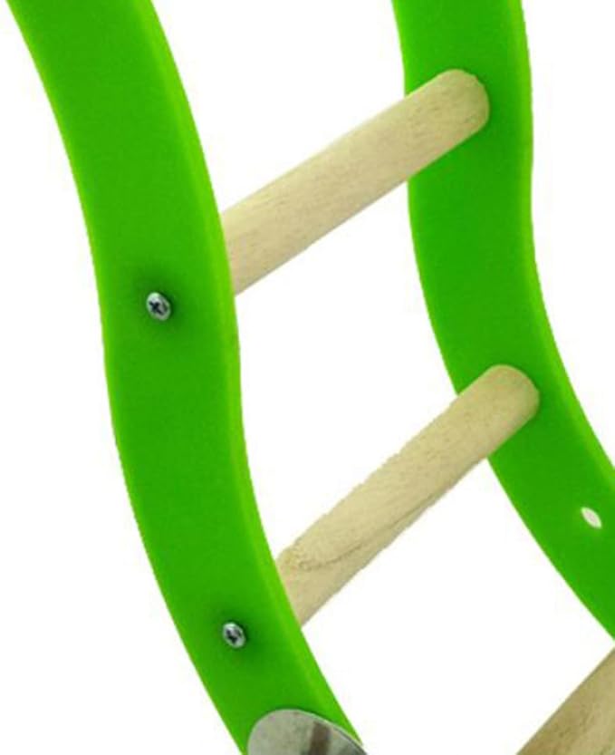 FRCOLOR Mini Acrylic Wavy Ladder for Hamster and Parrot, Small Pet Climbing, Colorful Squirrel and Bird Cage Accessory for Cage Play and Exercise