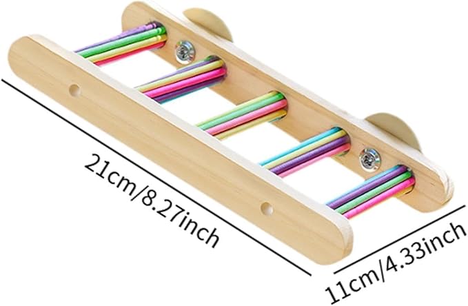 Bird Ladder Bridge Bird Cage Accessories Play Toy Funny Chewing Climbing Toy Interactive for Small Animal Finches Conures