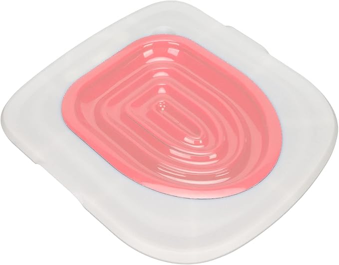 Dioche Trainer Cat Toilet Cat Litter Training Kit, Universally Designed, Reusable, Ecofriendly Litter Trainer, Includes Training Mat and User Manual. (White Tray, 1 Pink Inner Support)