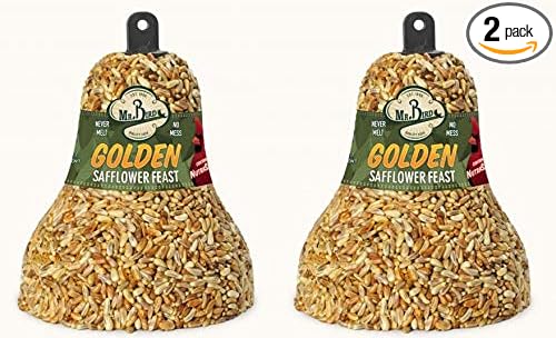 Mr. Bird 2-Pack Golden Safflower Feast Wild Bird Seed Bell 10 oz.