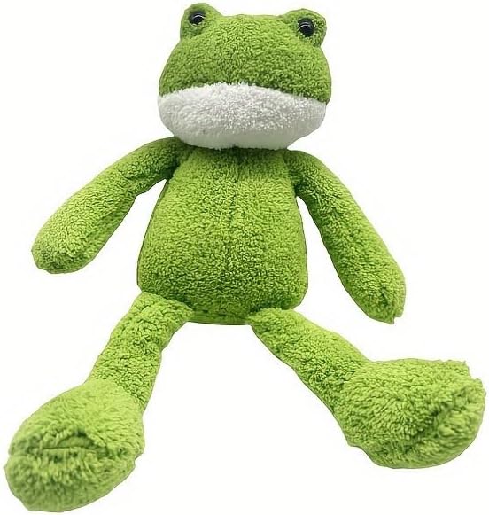 Frog Plush Cat and Dog Toys – Long-Lasting Chew and Interactive Play Accessories – Safe, Non-Toxic Chew Toys for Cats and Dogs