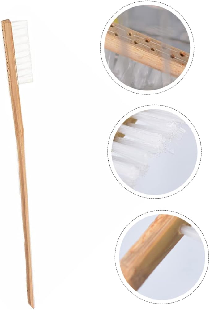 HANABASS 1pc Handle Bird Cage Cleaning Brush Bristle Design for Easy Cleaning of Pet Bird Cages for Daily Use and Messy Cleanups
