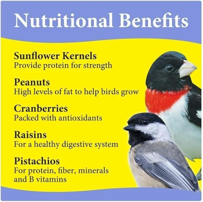 3~D Pet Products Premium Nut N' Berry Blend Dry Wild Bird Food, 14 Lb., Does Not Contain Fillers ~ 1 Pack.