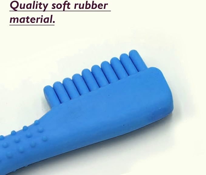 1x Pet Chew Toy Soft-Rubber Resistant Playing Chewing Rubber Chew Toy for Cat and Dog Comb Shaped (14cm)